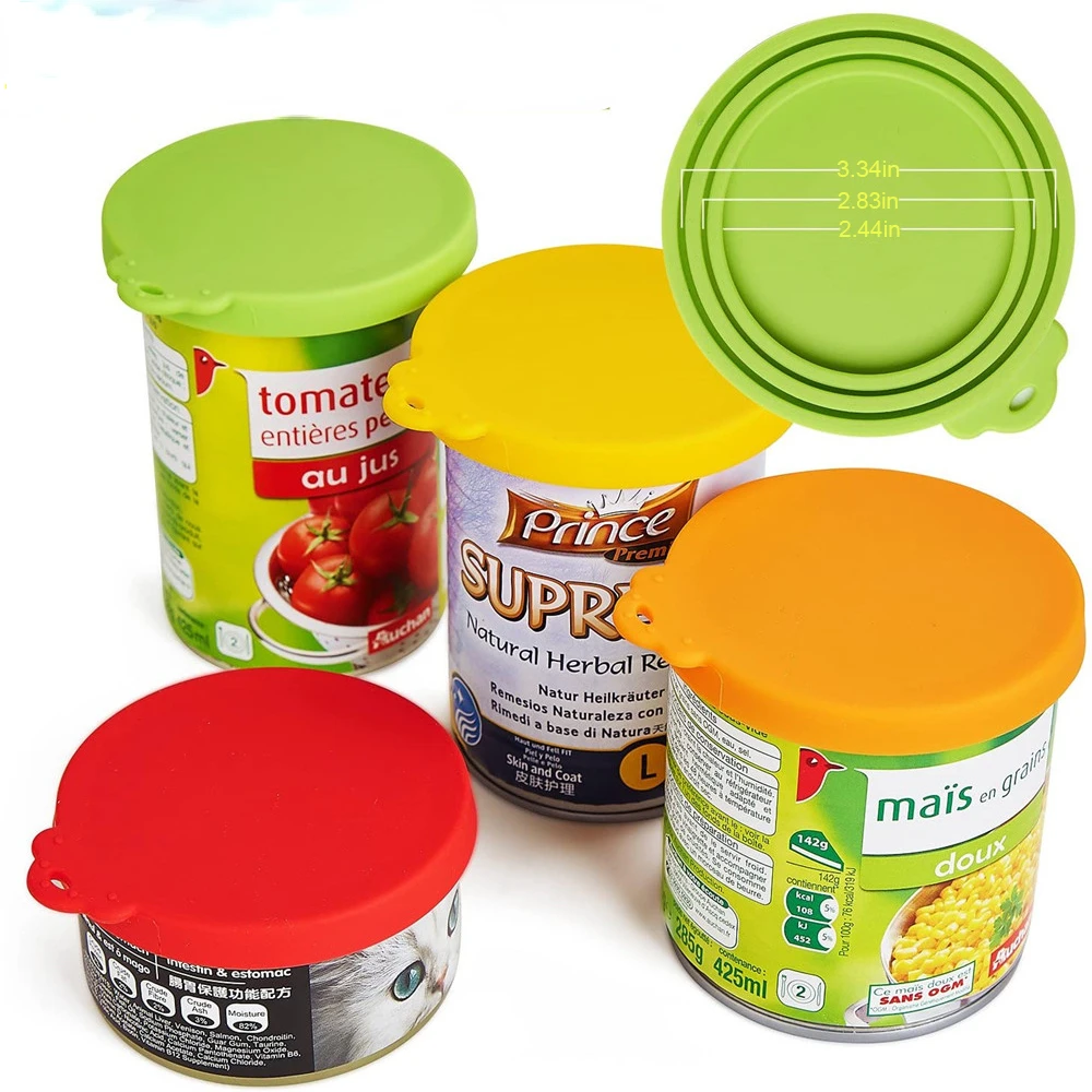 Tin Container Lid - 3-in-1 wiederverwendbare Lebensmittelaufbewahrung, hält frisch, Blechdeckel,