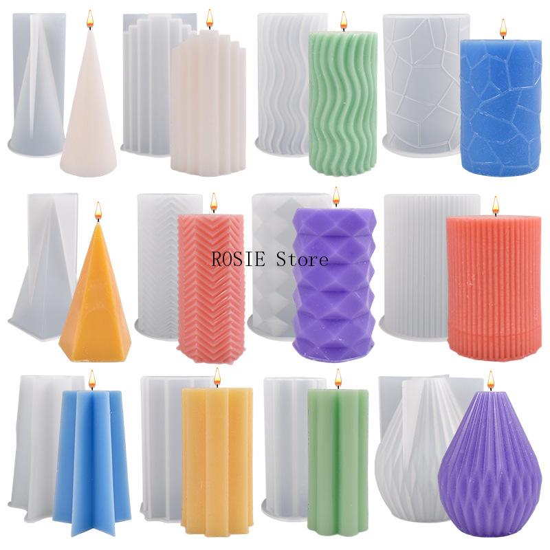 Candle Making For Beginners - Zylinder Silikon Kerze Form DIY Streifen
