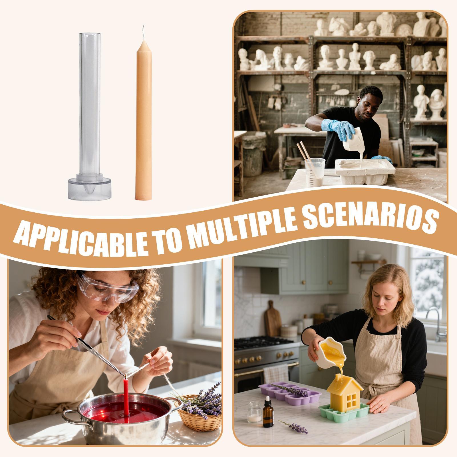Candle Making For Beginners - Kerzenform, konisches Bienenwachs, Kerzenherstellungsform, Bastelbedarf, leicht
