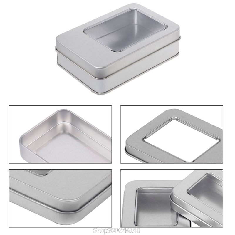 Rechteckige Zinn Silber Lageru – Tin Container Lid Bewertung und Preis