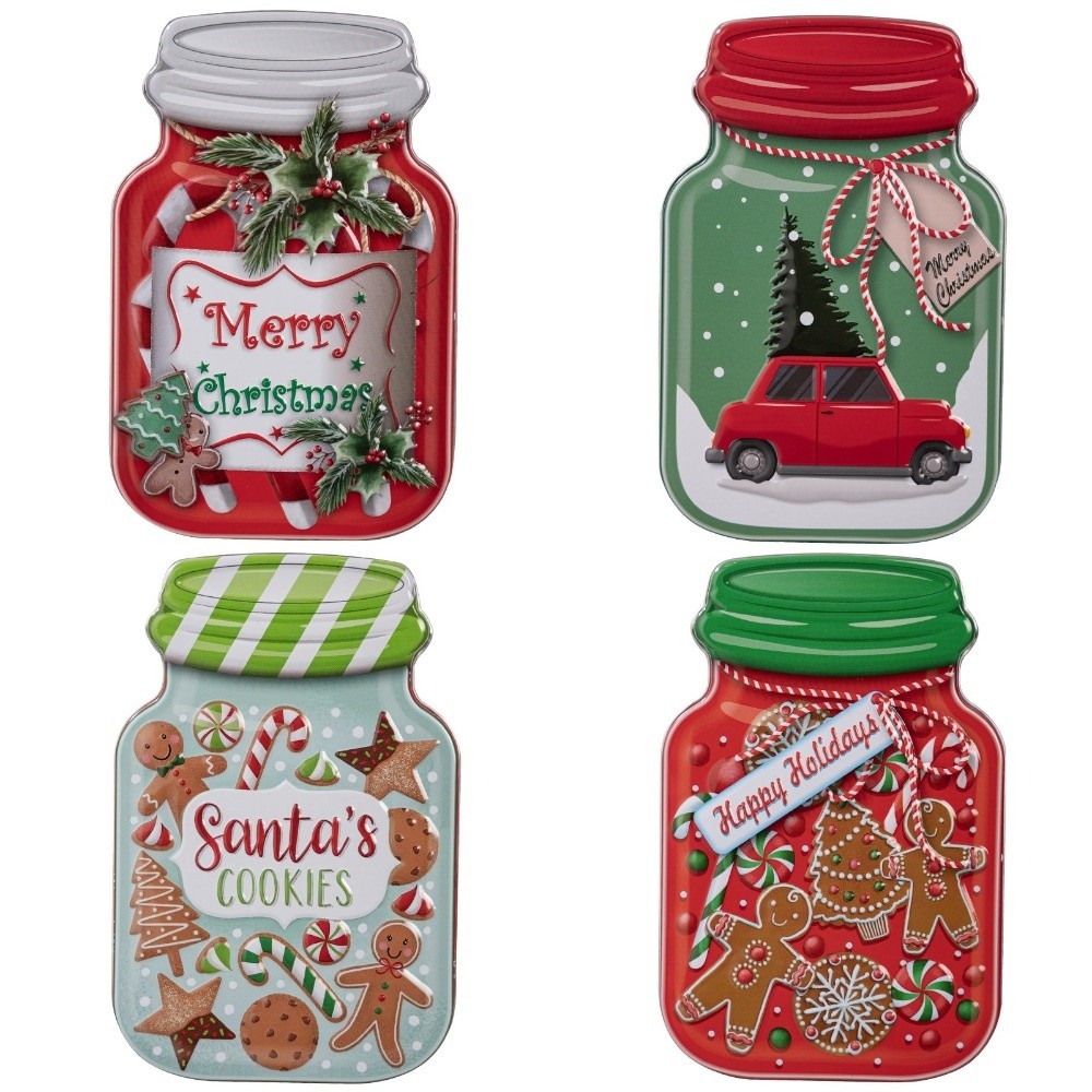 Metall-Weihnachtsdose mit Deck – Tin Container Lid Bewertung und Preis