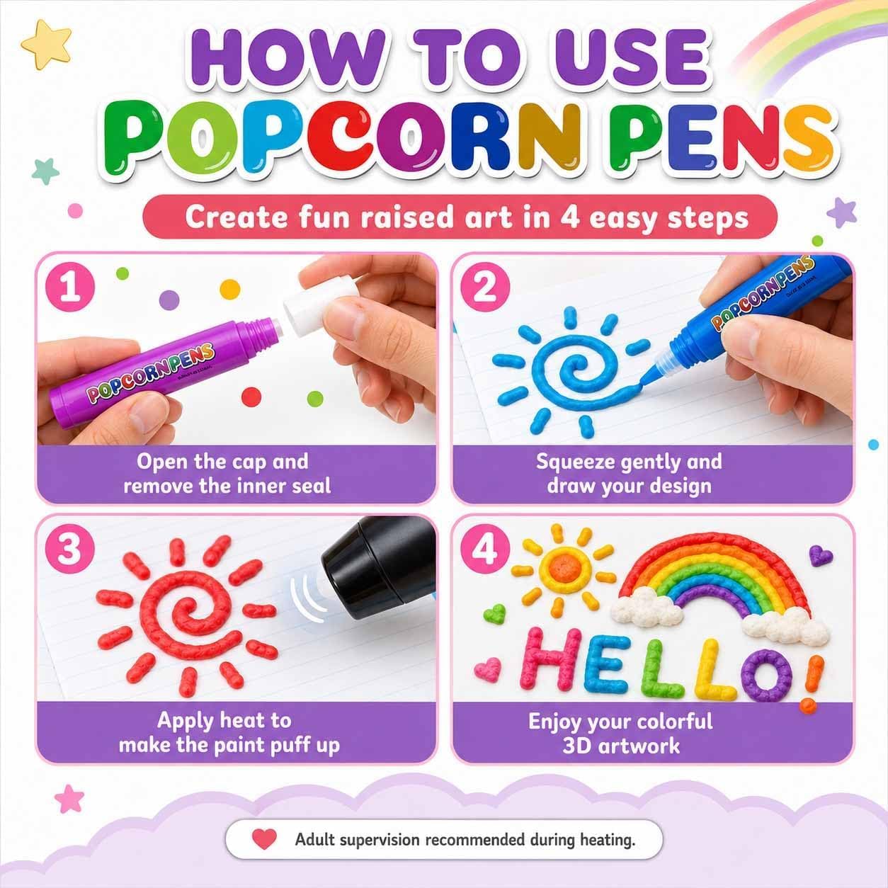 Magische Puffy Popcorn Stifte  – Copic Marker Sketch Bewertung und Preis